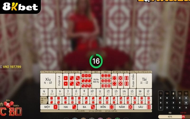 Luật chơi Tài Xỉu Online tại Casino 8KBET Luật chơi Tài Xỉu Online tại Casino 8KBET